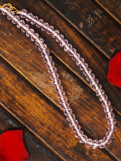 

Unnati Silks Pink Beaded Necklace