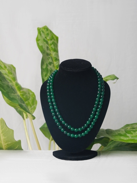 

Unnati Silks Green Layered Necklace