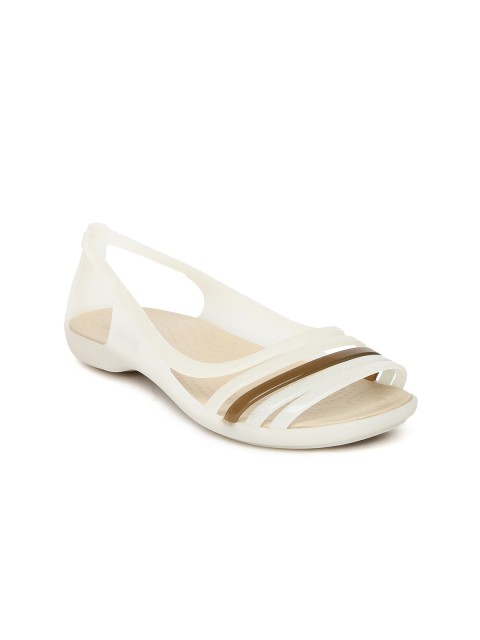 

Crocs Women White Colourblocked Flats