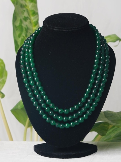 

Unnati Silks Green Layered Necklace