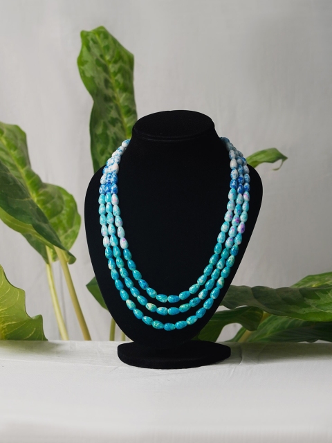 

Unnati Silks Blue Layered Necklace