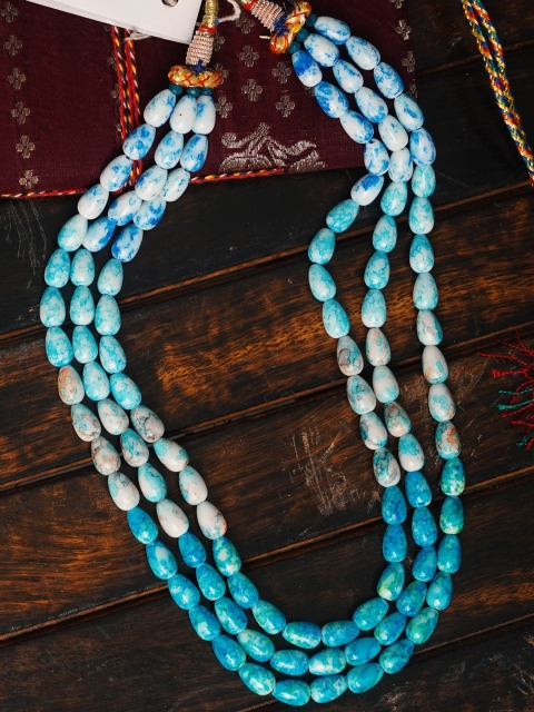 

Unnati Silks Blue Layered Necklace