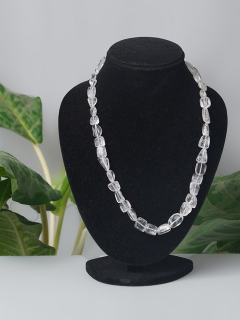 

Unnati Silks White Beaded Necklace