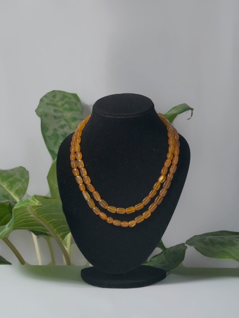 

Unnati Silks Yellow Layered Necklace