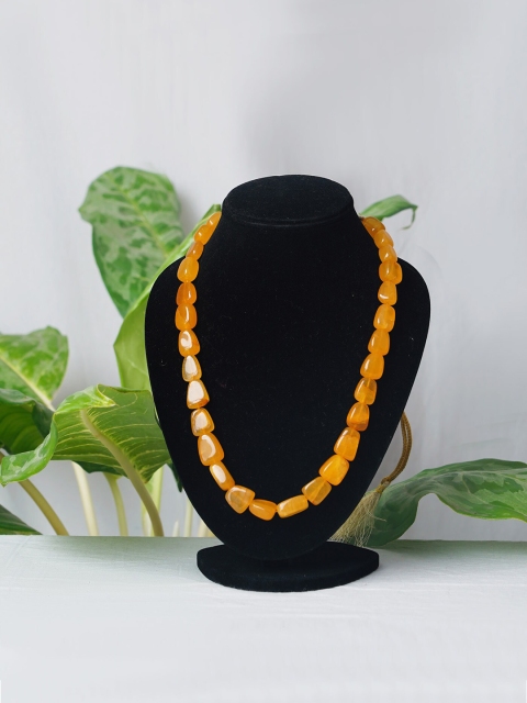 

Unnati Silks Yellow Beaded Necklace