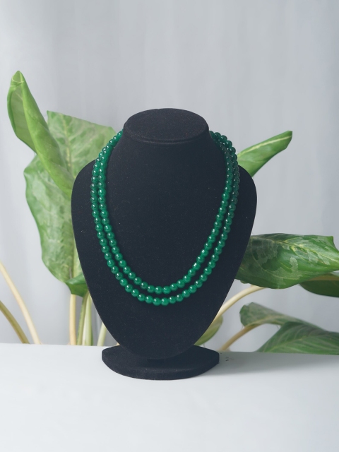 

Unnati Silks Green Layered Necklace