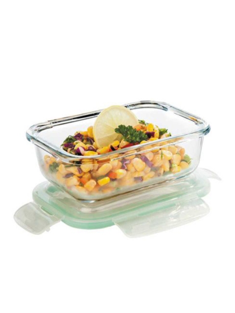 

SignoraWare Blue Transparent Glass Food Container