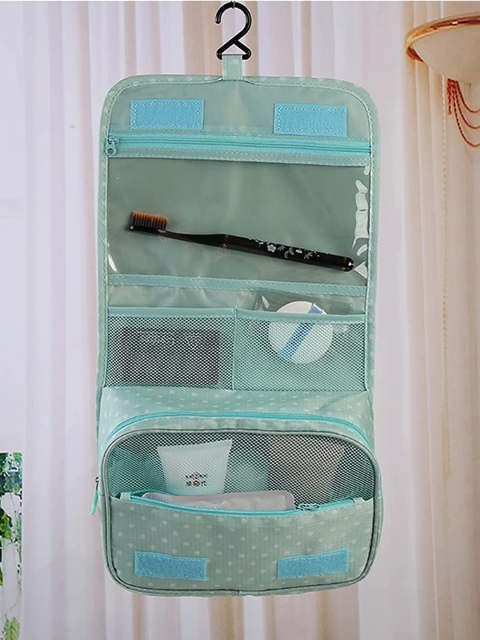

HOUSE OF QUIRK Blue Printed Cosmetic Organisers