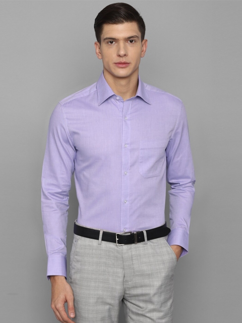 

Louis Philippe Men Purple Formal Pure Cotton Shirt