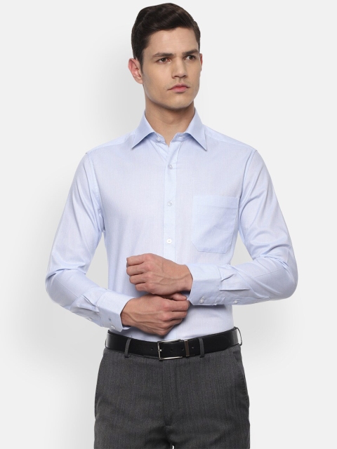 

Louis Philippe Men Blue Formal Pure Cotton Shirt
