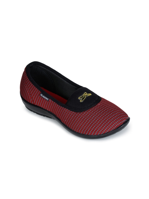 

Liberty Women Black & Red Printed Slip-On Sneakers