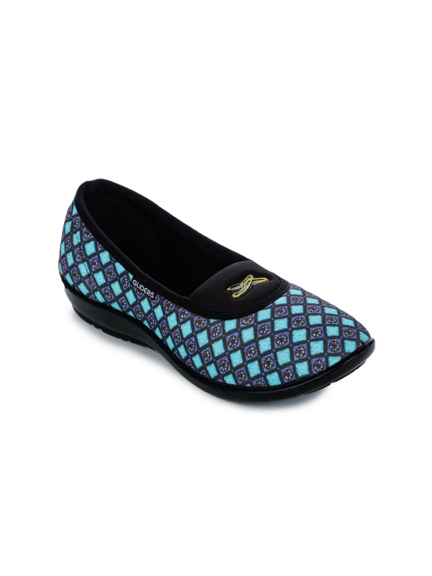 

Liberty Women Blue Printed Slip-On Sneakers