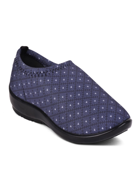 

Liberty Women Blue Printed Slip-On Sneakers