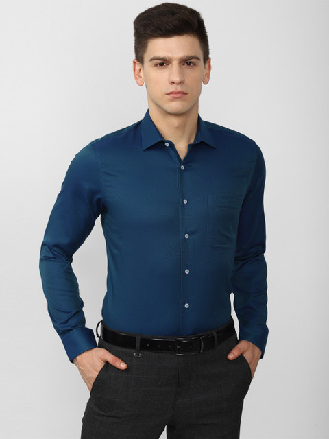 

Van Heusen Men Blue Slim Fit Formal Long sleeve Shirt