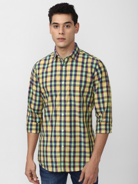 

Van Heusen Sport Men Yellow Slim Fit Gingham Checked Casual Shirt
