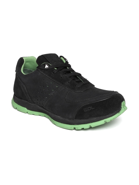 

Woodland ProPlanet Men Black Solid Leather Casual Shoes