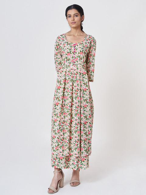 

SHRINKHLA Women Multicoloured Floral Printed Kurta, Multi