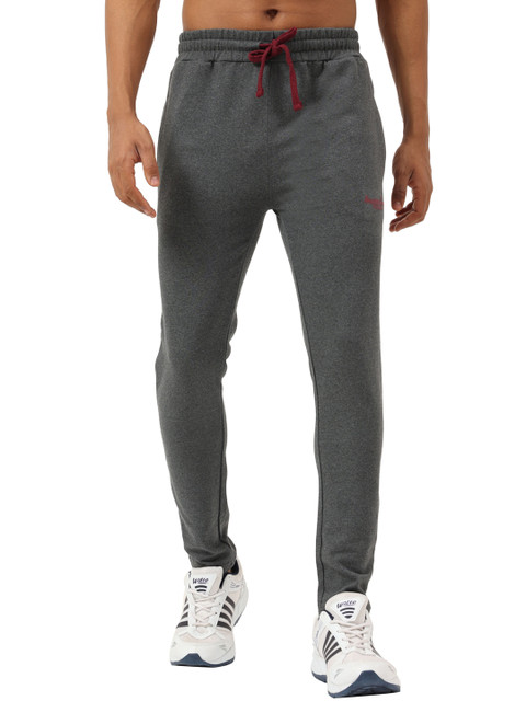 

Masculino Latino Men Grey Solid Slim Fit Track Pants