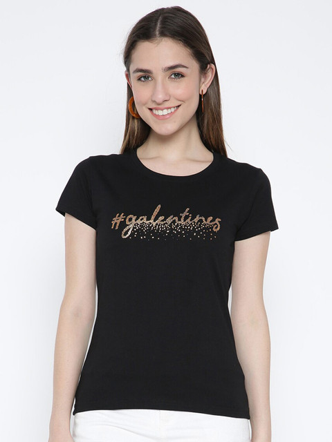 

V2 Value & Variety Black Styled Back Top