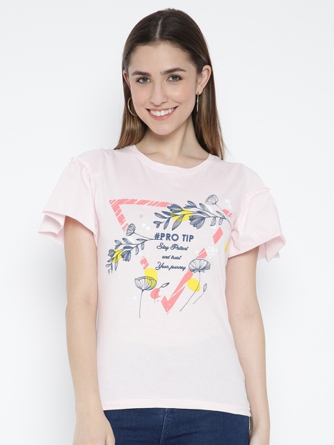 

V2 Value & Variety Beige Floral Print Top