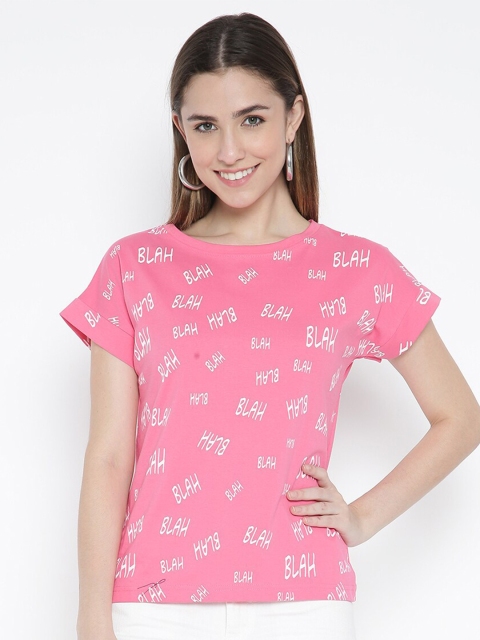

V2 Value & Variety Pink Print Extended Sleeves Top