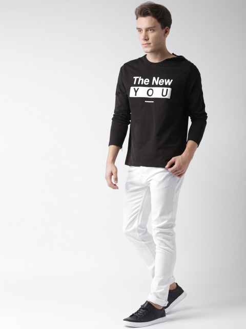 

Mast & Harbour Men Black Printed Sweatshirt