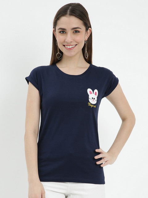 

V2 Value & Variety Blue Embroidered Top