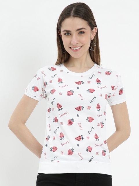

V2 Value & Variety White Print Top