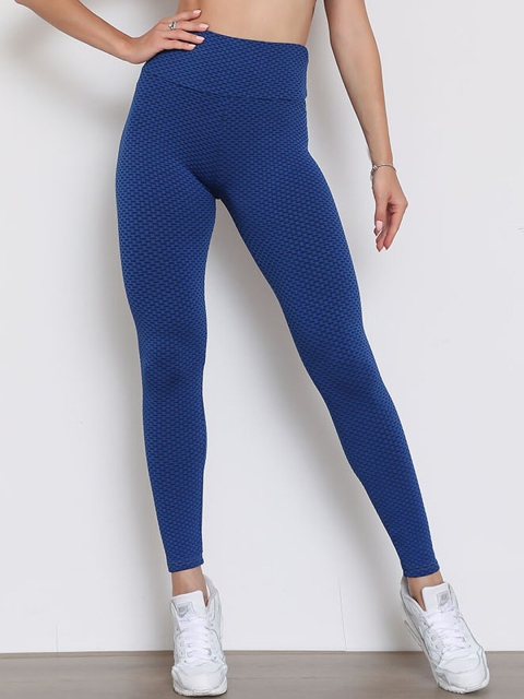 

URBANIC Blue Slim Fit Gym Tights