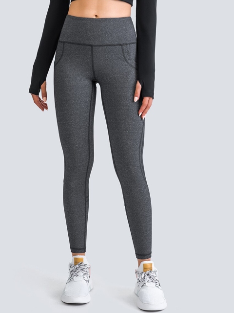

URBANIC Women Dark Grey Solid Gym Tights
