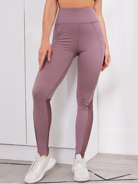 

URBANIC Women Purple Solid Tights