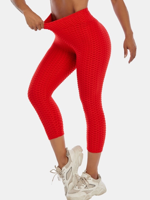

URBANIC Women Red Ruched Tights