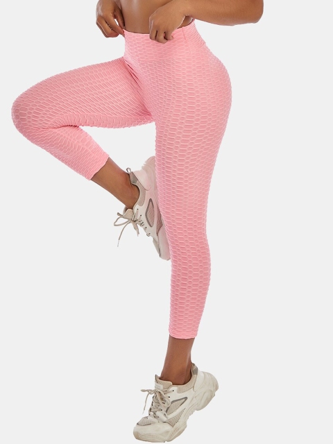 

URBANIC Women Pink Solid Gym Tights