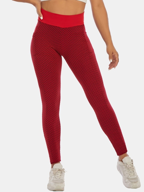 

URBANIC Women Red Patterned Tights