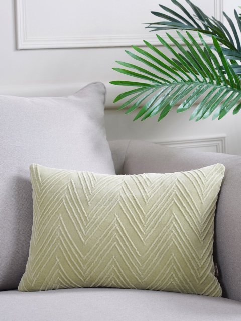 

Pure Home and Living Green Embellished Rectangle Cushion Covers