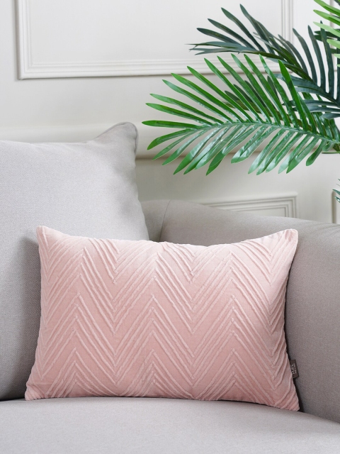 

Pure Home and Living Pink Striped Rectangle Cushion Covers