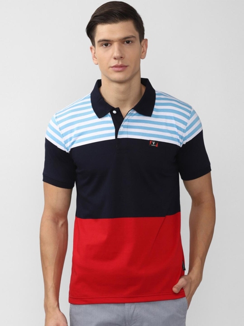 

Van Heusen Sport Men Black Colourblocked Polo Collar T-shirt