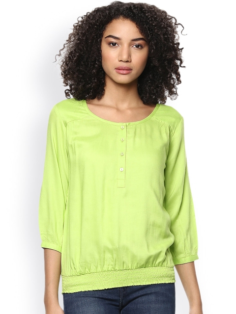 

Harpa Lime Green Blouson Top