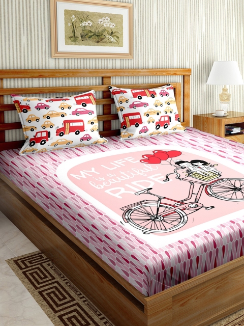 

BELLA CASA Unisex Multi Coloured Bedsheet