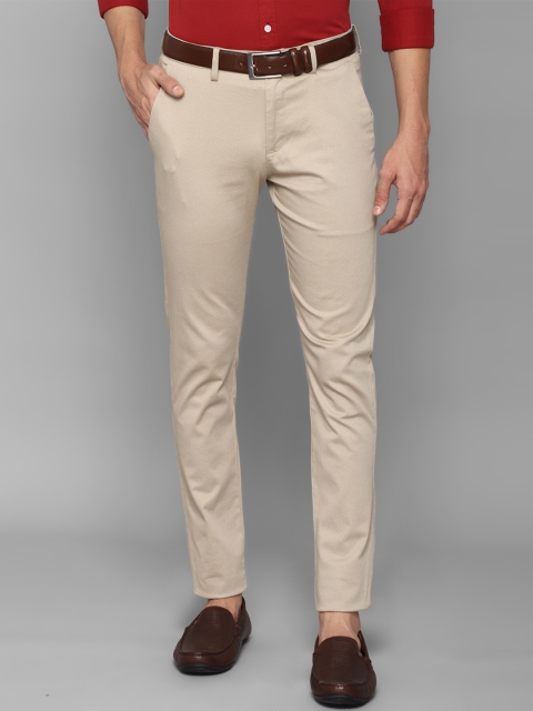 

Allen Solly Men Beige Slim Fit Trousers