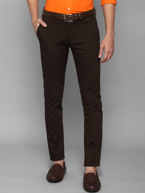 

Allen Solly Men Brown Slim Fit Trousers