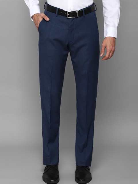 

Allen Solly Men Navy Blue Slim Fit Trousers