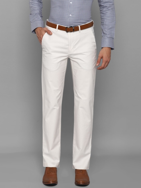 

Louis Philippe Men White Slim Fit Trousers