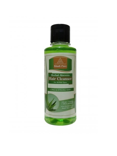 

Khadi Pure Gramodyog Herbal Aloevera Hair Cleanser for All Hair Types - 210ml, Green