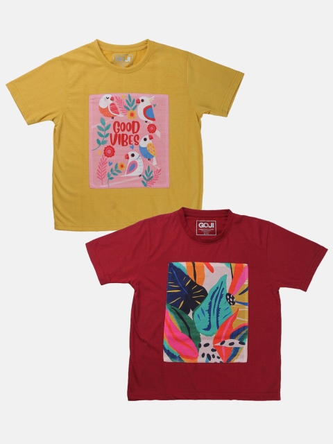 

GOJI Girls Assorted Printed Applique T-shirt