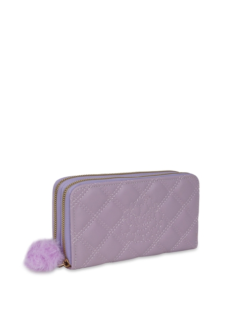 

Kanvas Katha Women Purple Embroidered PU Envelope
