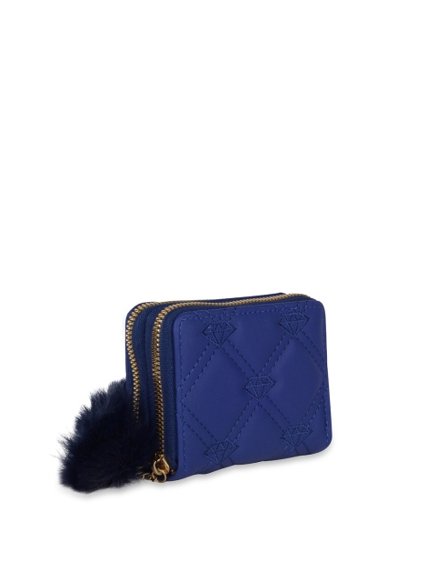 

Kanvas Katha Women Blue Textured Embroidered PU Envelope