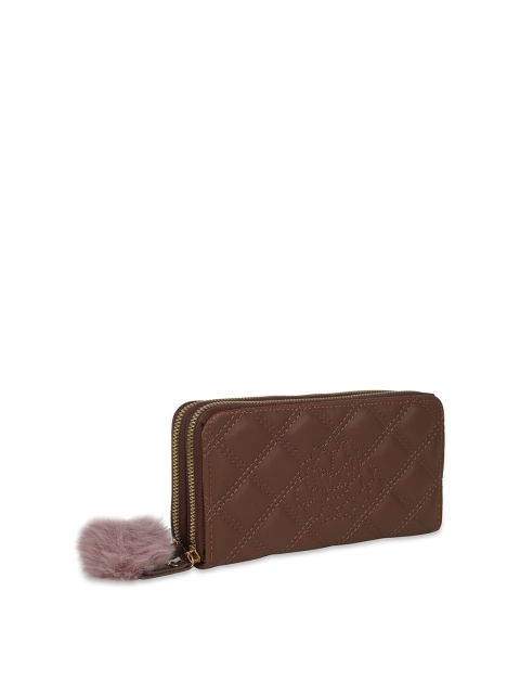 

Kanvas Katha Women Brown Textured Embroidered PU Envelope