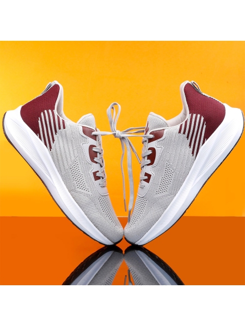 

Roadster Men Grey Mesh Running Non-Marking Shoes