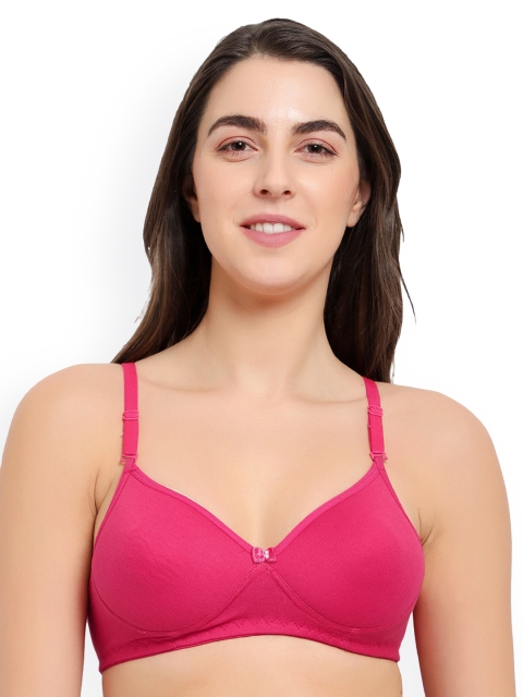 

ADEERA Women Pink Lightly Padded T shirt Bra